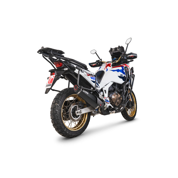 Scorpion Exhaust Honda CRF1100L Africa Twin/Adventure Sport, Euro 5+ 2024 - 2025 Serket Parallel Slip-on Black Ceramic Coated Sleeve